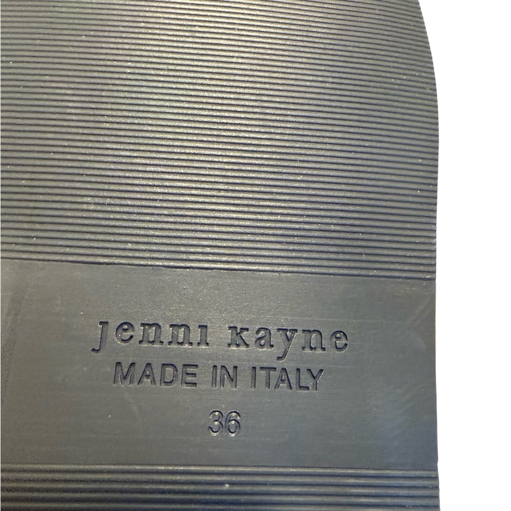 JENNI KAYNE Sandals - Cotton Crossover Sandal size 36 euro/6 US black and ivory - Picture 6 of 7